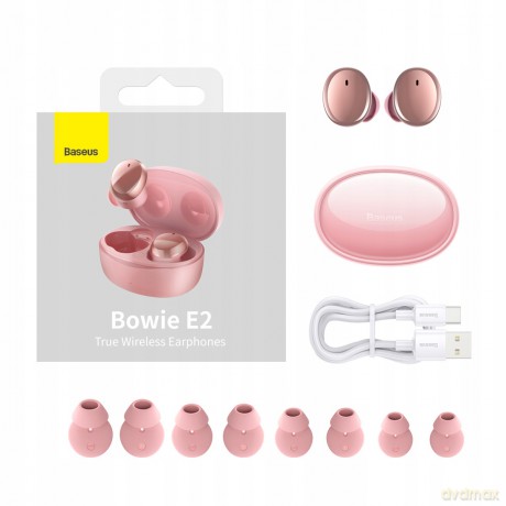 Baseus Bowie E2 Słuchawki bezprzewodowe z etui TWS Bluetooth 5.2