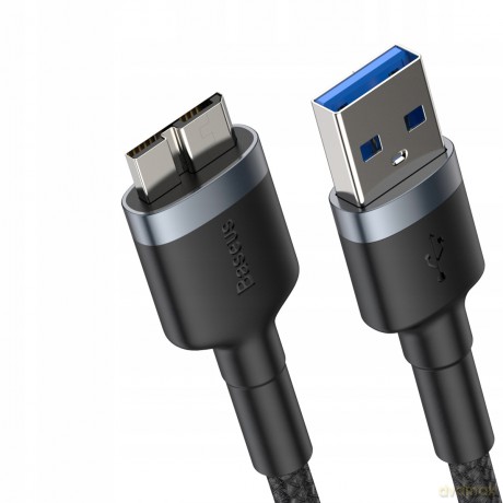 Baseus Cafule Kabel przewód USB 3.0 - Micro-B DYSK 2A 1M