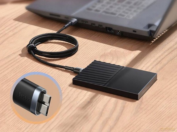 Baseus Cafule Kabel przewód USB 3.0 - Micro-B DYSK 2A 1M