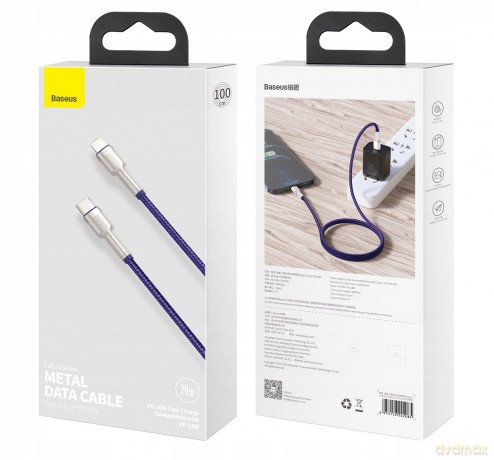 Baseus Cafule Metal Kabel USB-C Lightning do iPhone 12 Power Delivery 20W