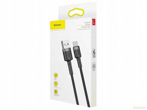 Baseus Cafule Wzmocniony kabel USB USB-C Type-C Quick Charge 2A 3m