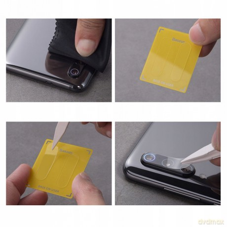 Baseus Camera Lens Glass Szkło hartowane ochronne na obiektyw aparat 0
