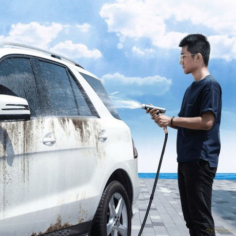 Baseus Car Wash Spray Nozzle Wąż ogrodowy rozciągliwy do mycia samochodu + pistolet