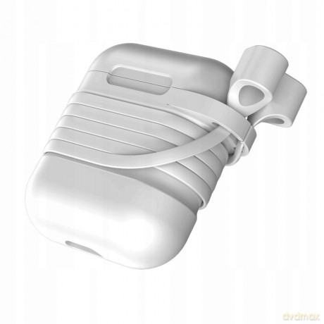 Baseus Case for Airpods Etui pokrowiec ochronny do słuchawek Apple AirPods + magnetyczna opaska do słuchawek strap EOL