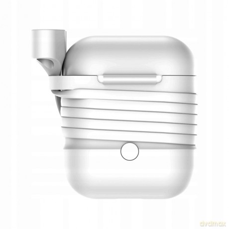 Baseus Case for Airpods Etui pokrowiec ochronny do słuchawek Apple AirPods + magnetyczna opaska do słuchawek strap EOL