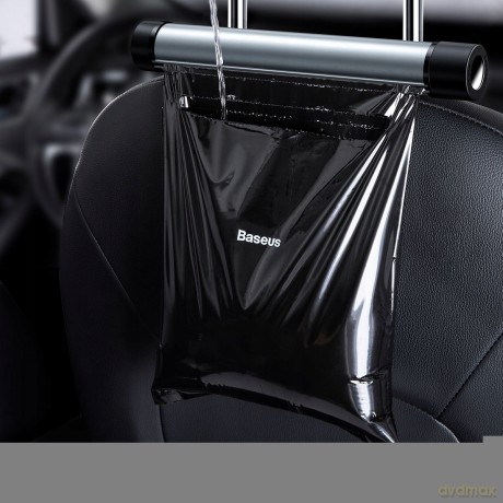 Baseus Clean Garbage Bag Kosz na śmieci samochodowy na zagłówek klipsy + worki 2L