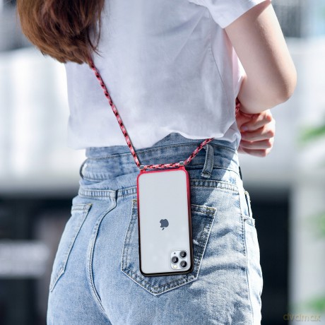 Baseus Crossbody Etui case pokrowiec ze sznurkiem paskiem do iPhone 11 Pro Max 6