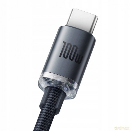 Baseus Crystal Shine Kabel USB Type-C 100W 66W 6A do Huawei Honor 50 Pro 2m