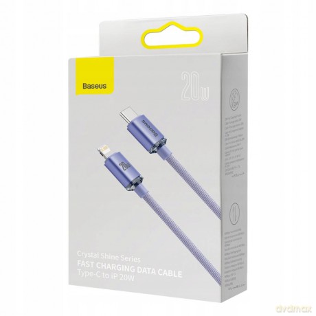 Baseus Crystal Shine Kabel USB-C - Lightning do Apple iPhone iPad AirPods PD 20W 2M