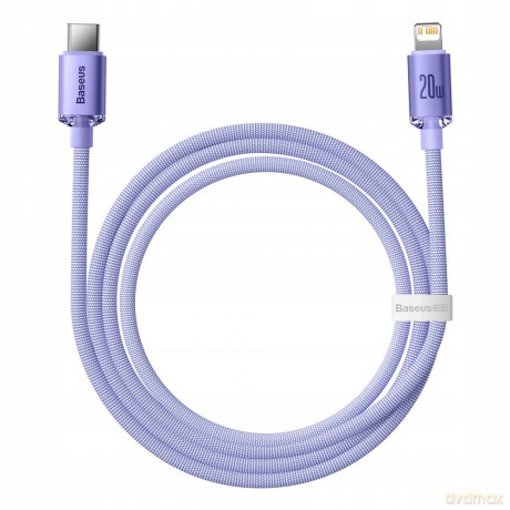 Baseus Crystal Shine Kabel USB-C - Lightning do Apple iPhone iPad AirPods PD 20W 2M
