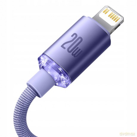 Baseus Crystal Shine Kabel USB-C - Lightning do Apple iPhone iPad AirPods PD 20W 2M