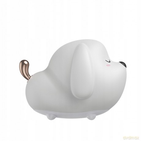 Baseus Cute Series Sylikonowa lampka nocna dla dzieci bezprzewodowa LED RGB 3 tryby piesek