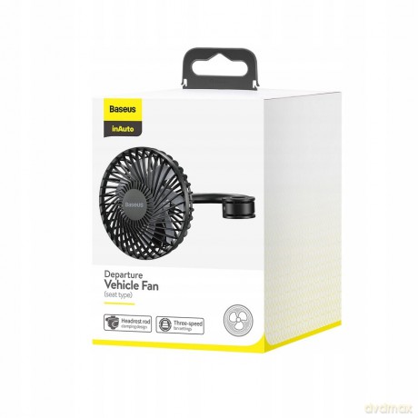Baseus Departure vehicle fan Wiatrak wentylator samochodowy USB na zagłówek EOL