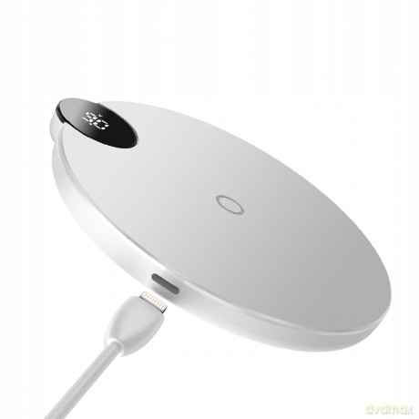 Baseus Digital LED Ładowarka indukcyjna bezprzewodowa Qi 10W z wyświetlaczem LED