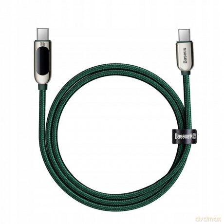 Baseus Display Fast Charging Kabel Type-C USB-C 5A 100W z wyświetlaczem Power Delivery Quick Charge 4.0