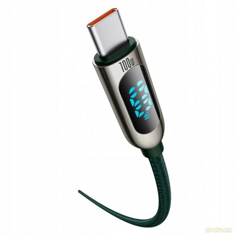 Baseus Display Fast Charging Kabel Type-C USB-C 5A 100W z wyświetlaczem Power Delivery Quick Charge 4.0