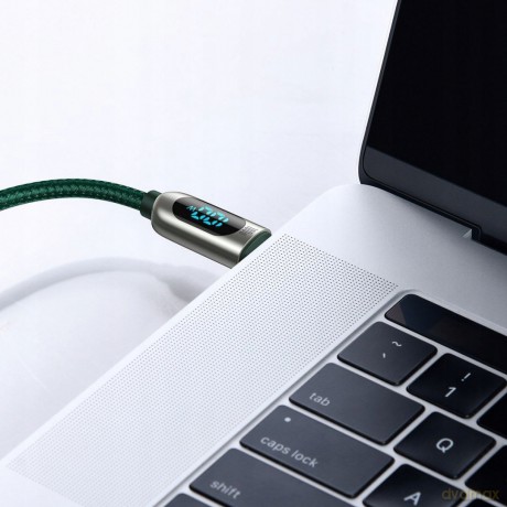 Baseus Display Fast Charging Kabel Type-C USB-C 5A 100W z wyświetlaczem Power Delivery Quick Charge 4.0