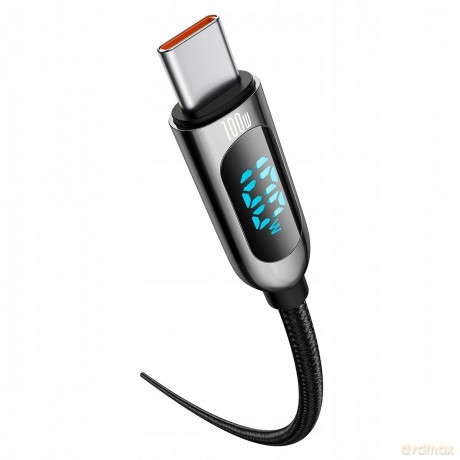Baseus Display Fast Charging Kabel Type-C USB-C 5A 100W z wyświetlaczem Power Delivery Quick Charge 4.0