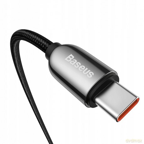 Baseus Display Fast Charging Kabel Type-C USB-C 5A 100W z wyświetlaczem Power Delivery Quick Charge 4.0