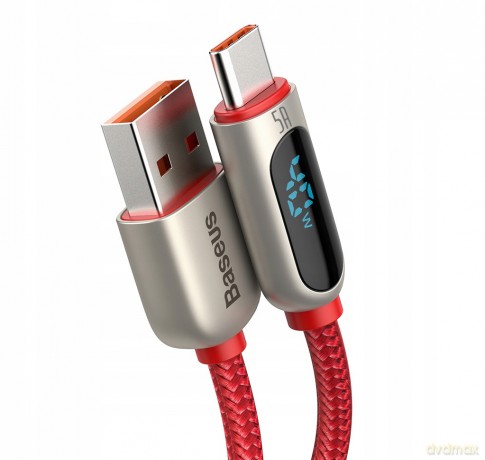 Baseus Display Fast Charging Kabel USB - Type-C 40W do Huawei XIaomi 27W Quick Charge 3.0 SCP