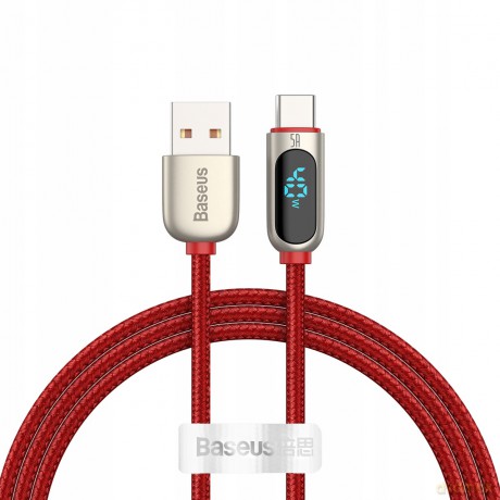 Baseus Display Fast Charging Kabel USB - Type-C 40W do Huawei XIaomi 27W Quick Charge 3.0 SCP