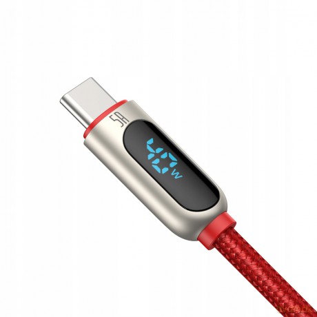 Baseus Display Fast Charging Kabel USB - Type-C 40W do Huawei XIaomi 27W Quick Charge 3.0 SCP