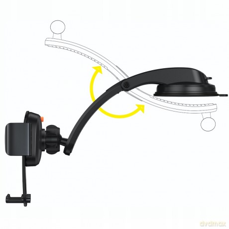 Baseus Easy Control Pro Set Uchwyt samochodowy do telefonu na kokpit kratkę