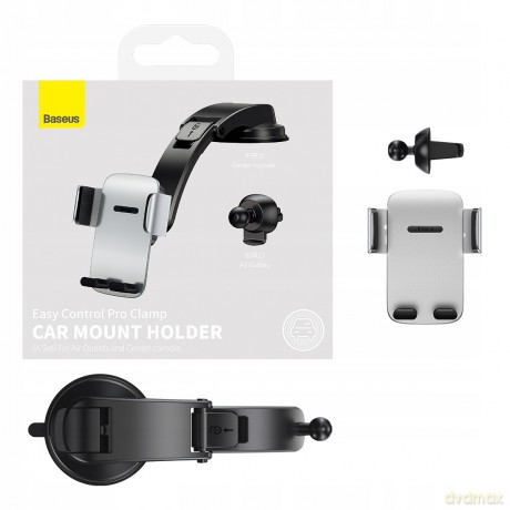 Baseus Easy Control Pro Set Uchwyt samochodowy do telefonu na kokpit kratkę