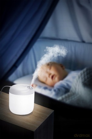 Baseus Elephant Humidifier Cichy nawilżacz powietrza + lampka nocna LED 2w1