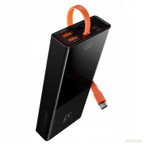 Baseus Elf Power Bank 20000mAh 65W z kablem USB-C PD QC