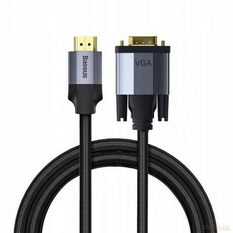 Baseus Enjoyment Series Adapter kabel przewód HDMI-VGA D-SUB Full HD