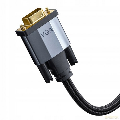 Baseus Enjoyment Series Adapter kabel przewód HDMI-VGA D-SUB Full HD