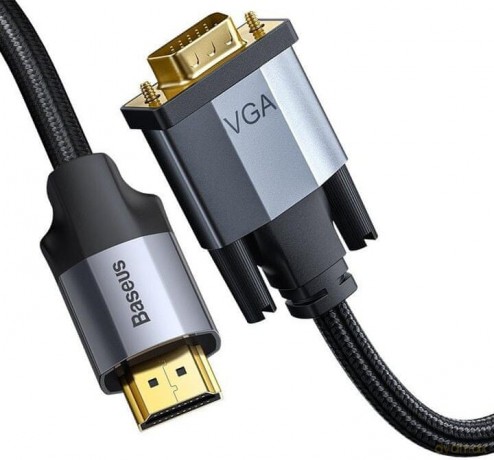 Baseus Enjoyment Series Adapter kabel przewód HDMI-VGA D-SUB Full HD
