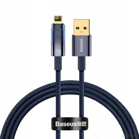 Baseus Explorer Series Kabel USB Lightning do iPhone 5 6 7 8 X iPad 2.4A 1m