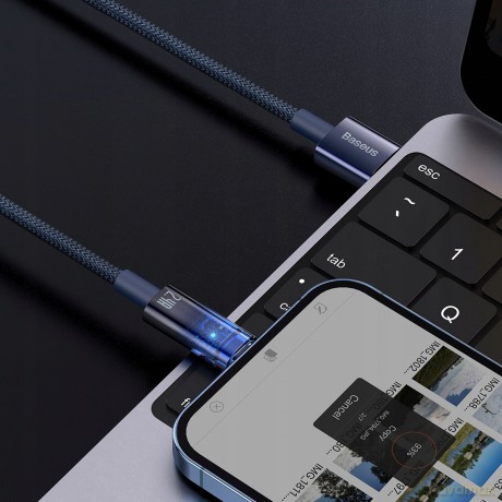 Baseus Explorer Series Kabel USB Lightning do iPhone 5 6 7 8 X iPad 2.4A 2m