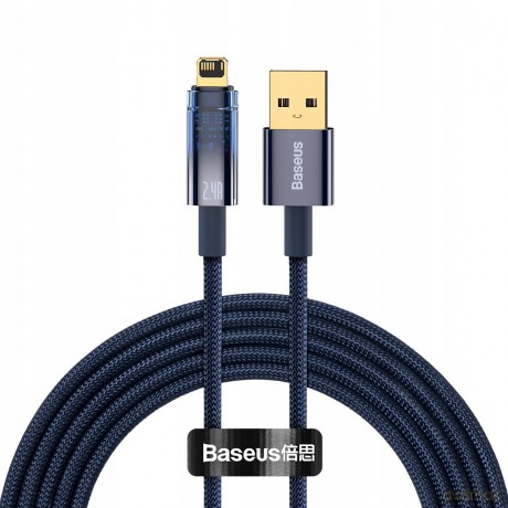 Baseus Explorer Series Kabel USB Lightning do iPhone 5 6 7 8 X iPad 2.4A 2m