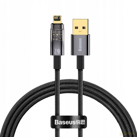 Baseus Explorer Series Kabel USB Lightning do iPhone 5 6 7 8 X iPad 2.4A 2m
