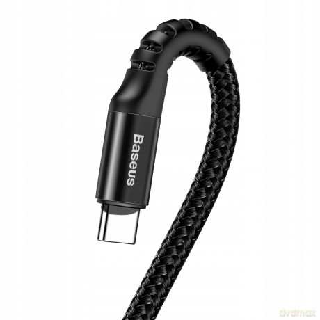 Baseus Fish eye Elastyczny wzmocniony sprężynowy kabel USB-C Type-C 1m