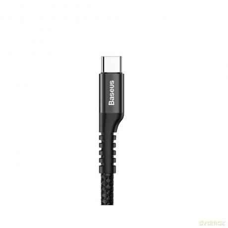 Baseus Fish eye Elastyczny wzmocniony sprężynowy kabel USB-C Type-C 1m