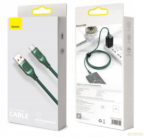 Baseus Flash Multiple Kabel USB - Type-C 5A 1m do Huawei Xiaomi Quick Charge 3.0 AFC Huawei SCP
