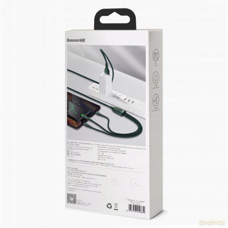 Baseus Flash Series Kabel 3w1 USB - Micro Type-C Lightning do iPhone 5A 40W 1.2m