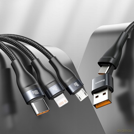 Baseus Flash Series Kabel USB USB-C Type-C Lightning Micro Power Delivery 20W 100W Quick Charge 1.2m