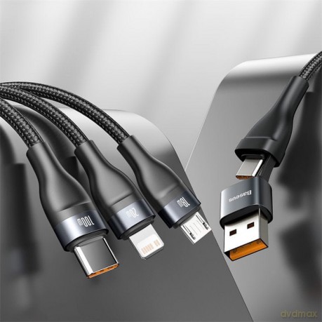 Baseus Flash Series Kabel USB USB-C Type-C Lightning Micro Power Delivery 20W 100W Quick Charge 1.2m
