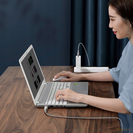 Baseus Flash Series Kabel zasilający Type-C - Type-C DC SlimTip do laptopów telefonów Lenovo 100W 2w1