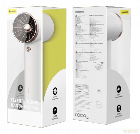 Baseus Flyer Turbine Wentylator wiatrak USB bezprzewodowy Power Bank 4000mAh