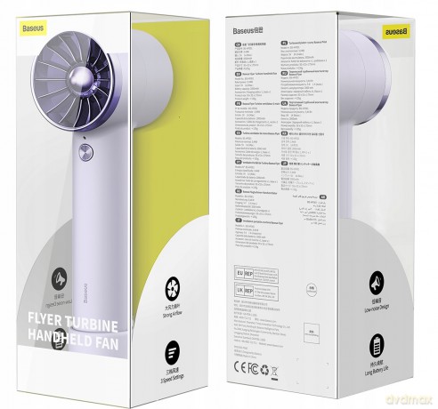 Baseus Flyer Turbine Wentylator wiatrak USB bezprzewodowy Power Bank 4000mAh