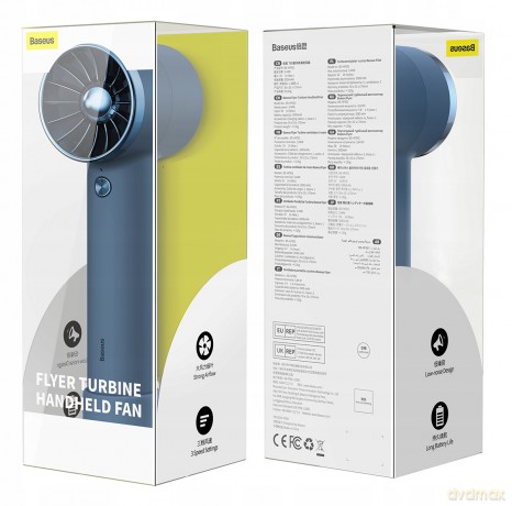 Baseus Flyer Turbine Wentylator wiatrak USB bezprzewodowy Power Bank 4000mAh