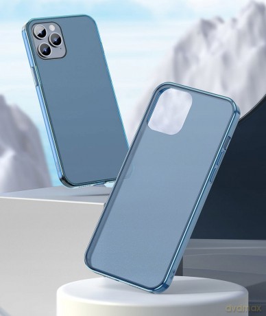 Baseus Frosted Glass Etui case pokrowiec obudowa do iPhone 12 Pro Max 6.7'' 2020 EOL
