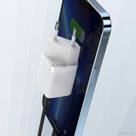 Baseus GAN3 1C Ładowarka sieciowa zasilacz USB-C PD QC4.0 30W