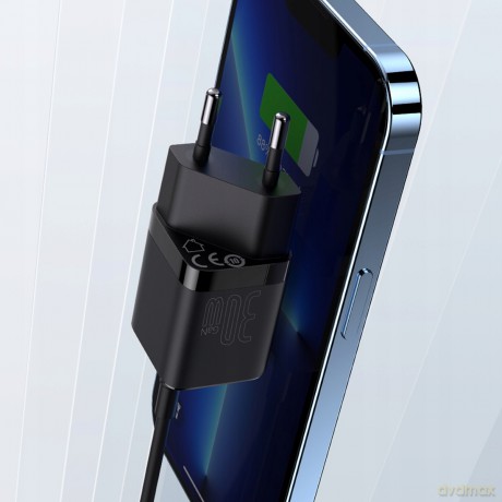 Baseus GAN3 1C Ładowarka sieciowa zasilacz USB-C PD QC4.0 30W